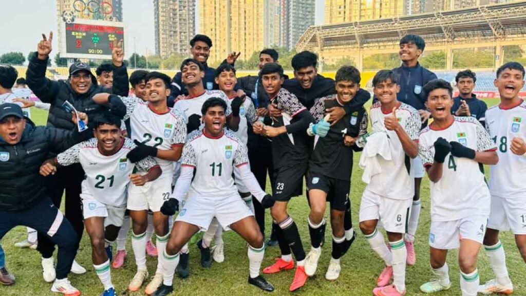 চীনে বাংলাদেশের যুবাদের জয়রথ অব্যাহত