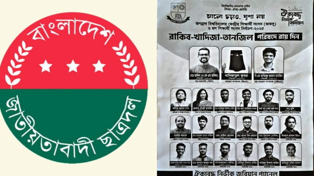 পদপ্রার্থী নয়, সরাসরি পদ: জকসুতে ছাত্রদল সমর্থিত প্যানেলের লিফলেট নিয়ে বিতর্ক